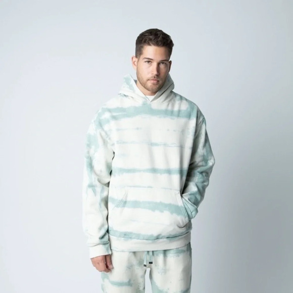 TALENTLESS MENS HOODIE - TIGER WASH BLUE SPRUCE size M - Picture 1 of 13